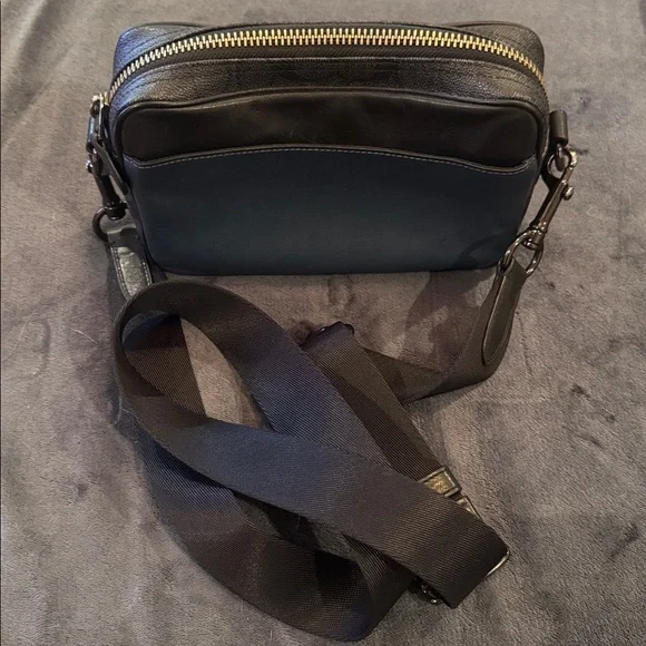 Coach Black and Blue Men's Belt Bag